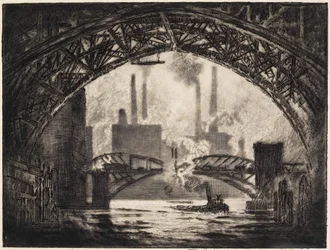 Unter den Brücken, Chicago, 1910